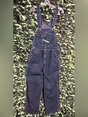 Key Imperial Aristicrat Denim Bib Overalls Blue Farm Ranch Mens 38x30
